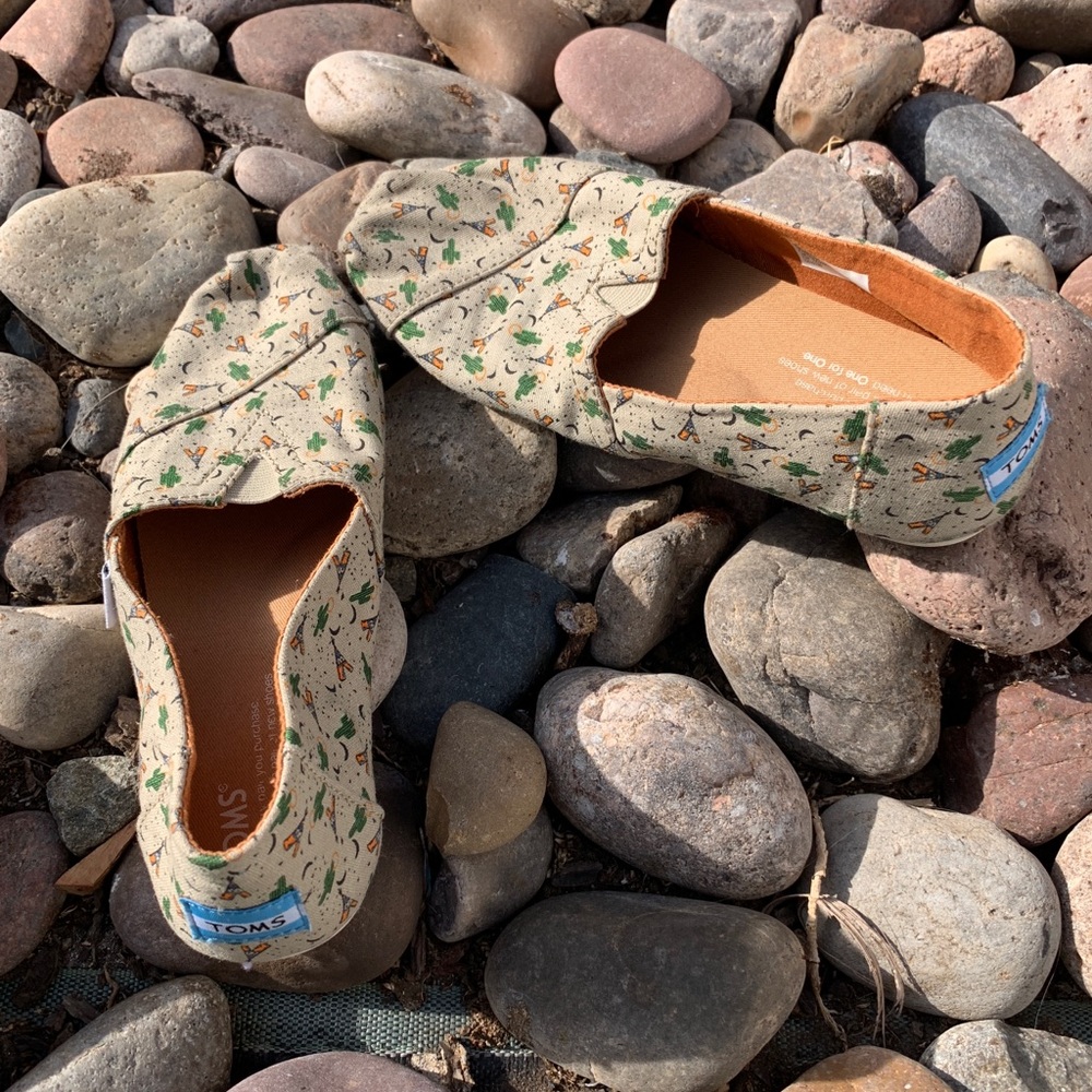 🌵🏜⛺️Cacti TOMS Alpargata women’s size 6⛺️🌵